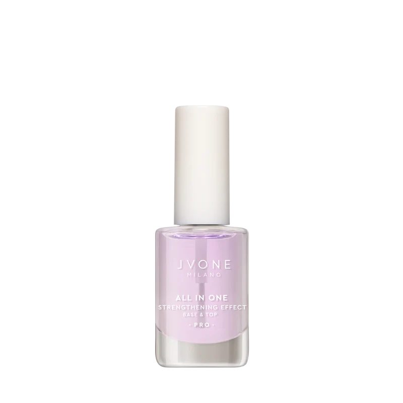 All In One - Trattamento Rinforzante Base & Top Coat 3 in 1 Jvone Milano 11 ml