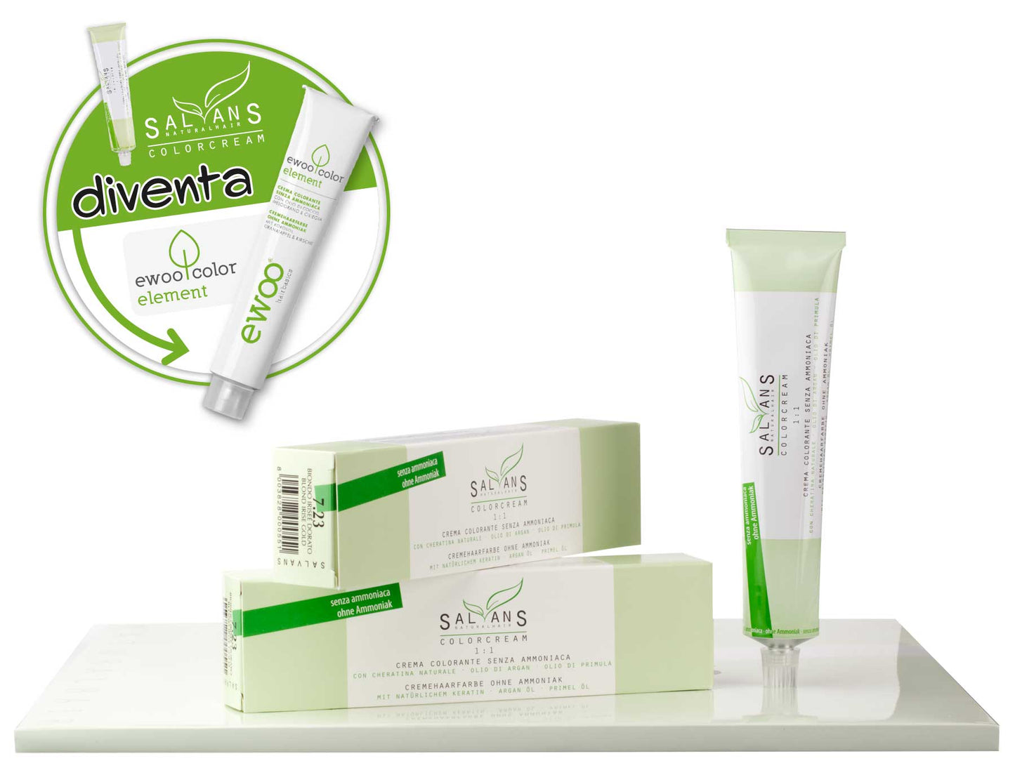 Salvans Crema Colorante senza ammoniaca 100ml - MR BEAUTY SALON
