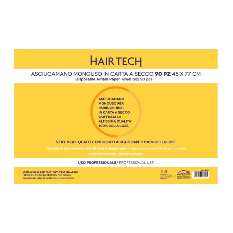 Asciugamano monouso carta secco 45x77 90 pz - MR BEAUTY SALON 