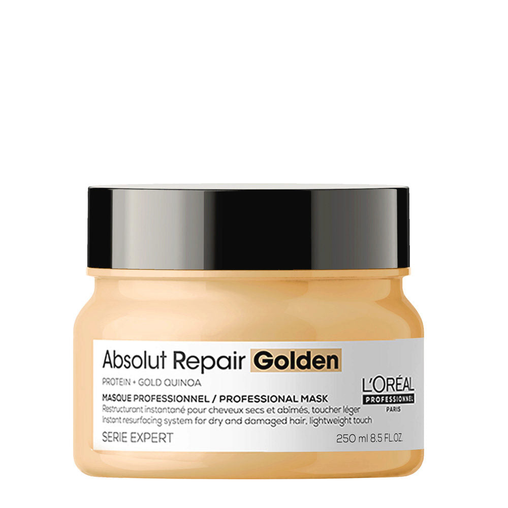 L'Oréal Professionnel Serie Expert Absolut Repair Gold Mask – Maschera Ristrutturante Leggera per Capelli Danneggiati