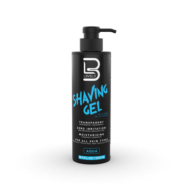 Level3 Transparent Shaving Gel Aqua - MR BEAUTY SALON 