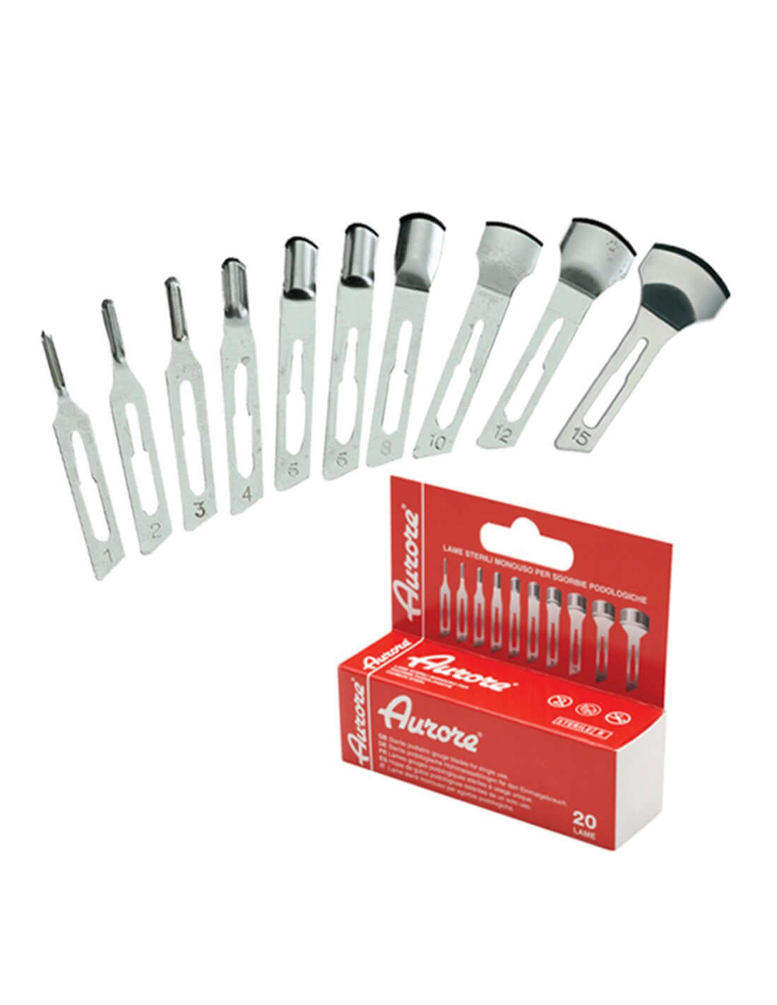 Aurore lame sgorbia 20PZ - MR BEAUTY SALON 