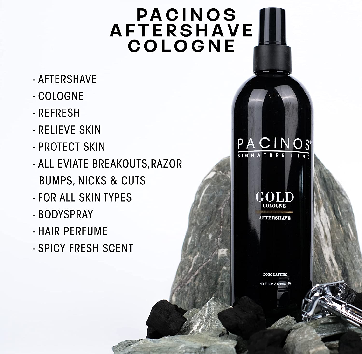 Pacinos Aftershave Cologne Gold 400ml - MR BEAUTY SALON 
