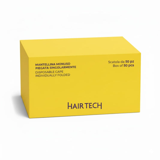 Hair Tech Mantelle Monouso Colore Piegate Singolarmente Bianca 50 pz - MR BEAUTY SALON 