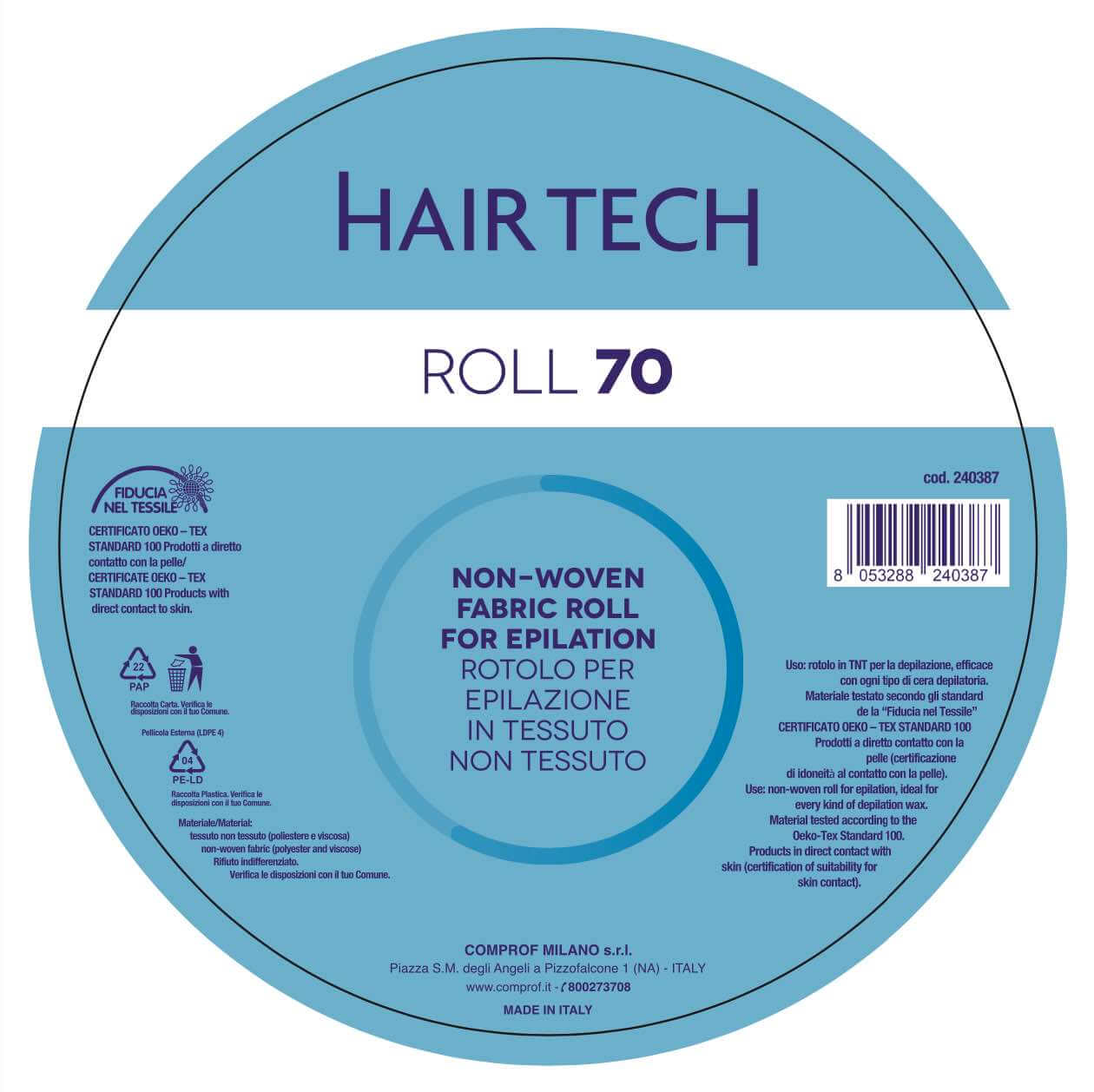 Hair tech rotolo depilazione monouso - MR BEAUTY SALON 