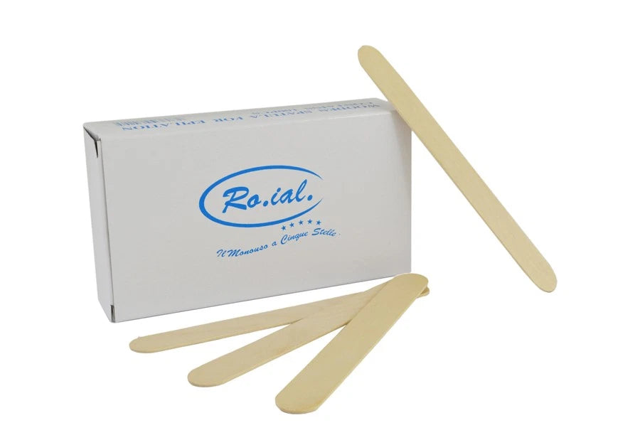 Ro.ial spatola ceretta depilatoria  monouso 100 pz - MR BEAUTY SALON 