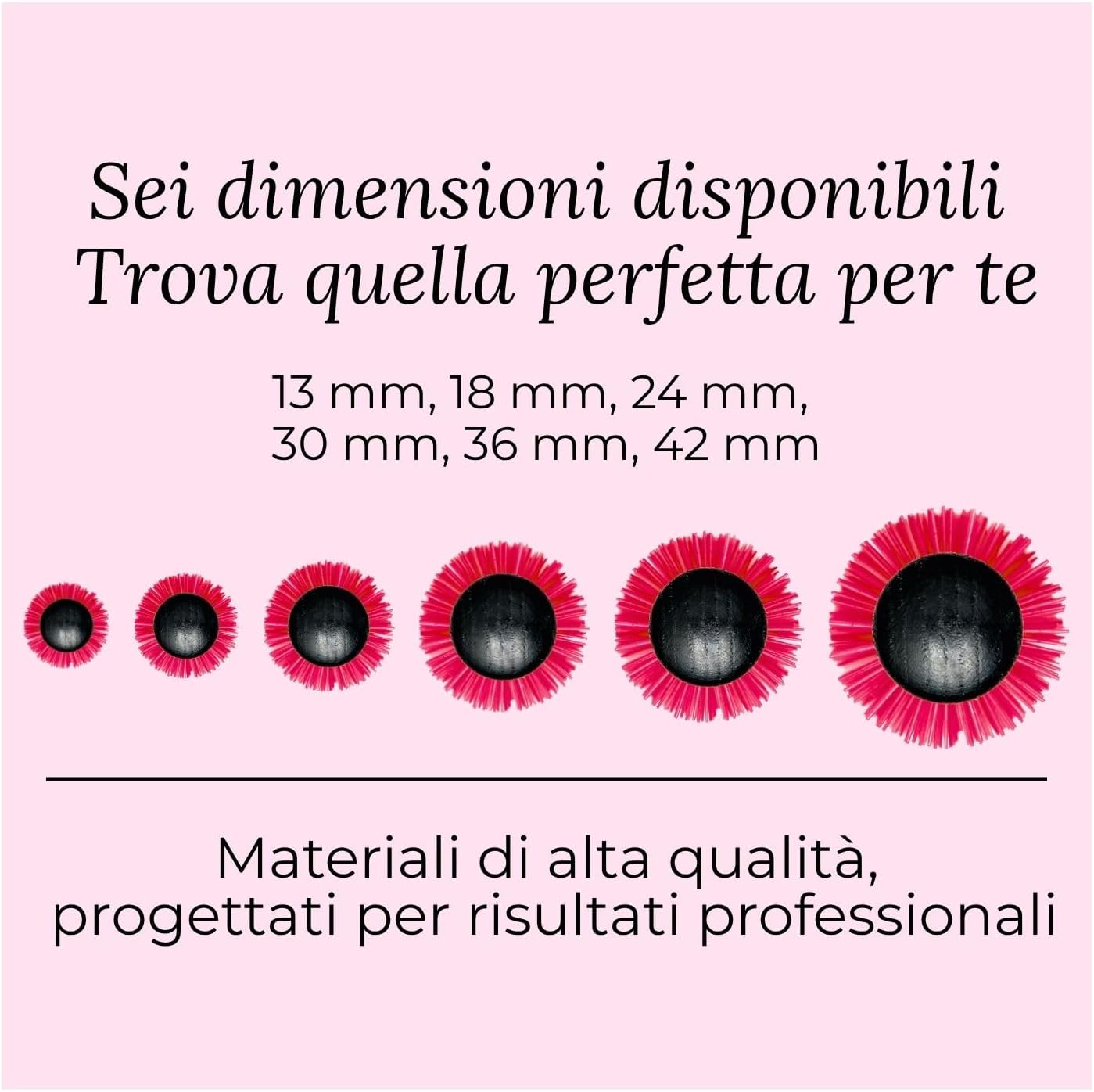 TEK Linea Professionale Spazzola Termica con Rullo in Ceramica e Setole Antibatteriche